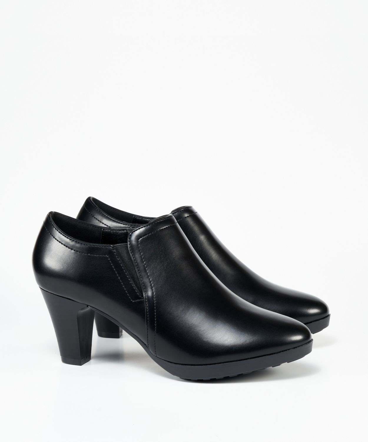 Zapatos tobilleros tac&oacute;n ancho image number null